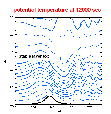 Potential temperature field